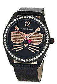 【中古】【輸入品・未使用】Betsey Johnson BJ00685-12BX レディース ブラックキャットダイヤル レザーバンド 腕時計