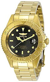 【中古】【輸入品・未使用】Invicta Men's Pro Diver Gold-Tone Steel Bracelet & Case Quartz Black Dial Analog Watch 29939
