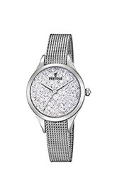 【中古】【輸入品・未使用】Festina Women's Mademoiselle F20336-1F24 Silver Stainless-Steel Quartz Dress Watch