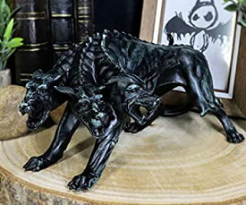 【中古】【輸入品・未使用】EbrosギフトFaux Stone Greek Guardian Hydra犬のHades Cerberus Statue 7.75?%ダブルクォーテ% Long Guardian Hell Hound Figurine