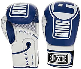 【中古】【輸入品・未使用】(410ml%カンマ% Blue/White) - Ringside Apex Flash Sparring Gloves%カンマ% Black/Gold%カンマ% 410ml