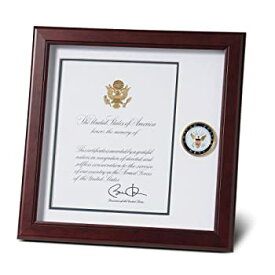 【中古】【輸入品・未使用】Allied Products Frame U.S. Navy Medallion Presidential Memorial Certificate Frame%カンマ% 20cm by 25cm
