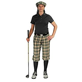 【中古】【輸入品・未使用】Golf Knickers Outfit - スチュワートコレクション - お揃いのゴルフキャップとふくらはぎソックス: レディース'パー5' - カーキスチュワート 2