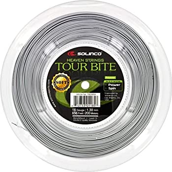Solinco Tour Bite Soft Silver 17?g???1.20?MM 200?M Reel by Solinco