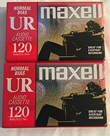 【中古】【輸入品・未使用】Maxell ur120空白オーディオカセットテープ(2パック)