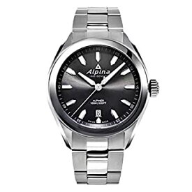 【中古】【輸入品・未使用】Alpina Men's Alpiner 42mm Steel Bracelet & Case Sapphire Crystal Quartz Grey Dial Watch AL-240GS4E6B