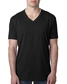 【中古】【輸入品・未使用】Next LevelメンズCVCコーマリブ編みVネックTシャツ US サイズ: XL カラー: ブラック