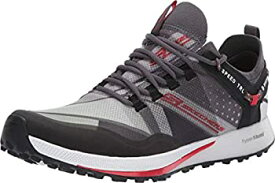 【中古】【輸入品・未使用】Skechers メンズ Go Run Speed Trail ランニングシューズ、チャコール/レッド、9 D(M) US