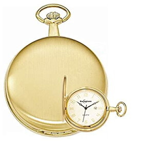 【中古】【輸入品・未使用】Swingtime Engravableゴールドトーン真鍮Swissクオーツ日付メンズポケット時計