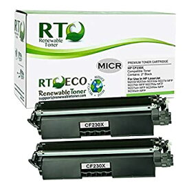 【中古】【輸入品・未使用】Renewable Toner 互換MICR大容量トナーカートリッジ HP 30X CF230X Laserjet Pro M203 M227用 (2個パック)
