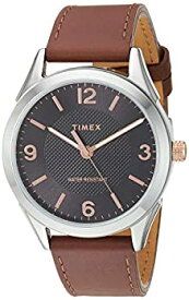 【中古】【輸入品・未使用】Timex TW2T66800 Men's Briarwood 40mm Brown Leather Strap Watch