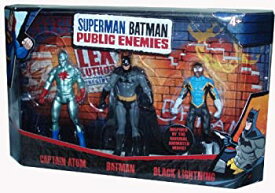 【中古】【輸入品・未使用】DC Comics Superman Batman Public Enemies Series 3 Pack 4 Inch Tall Action Figure Set - Captain Atom%カンマ% Batman and Black