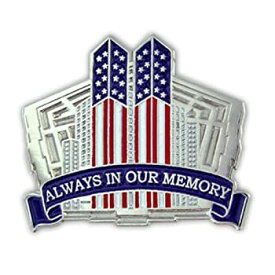 【中古】【輸入品・未使用】Pinmart ピンバッジ 9/11&nbsp;9月11日&nbsp;Always In Our Memory ツインタワー 10