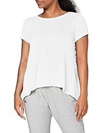 【中古】【輸入品・未使用】Under Armour Women's Whisperlight Short Sleeve Foldover Shirt%カンマ% Onyx White (112)/Tonal%カンマ% Small
