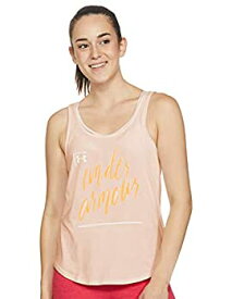 【中古】【輸入品・未使用】Under Armour Women's Graphic Script X-Back Tank Top%カンマ% Orange Dream//White%カンマ% Large