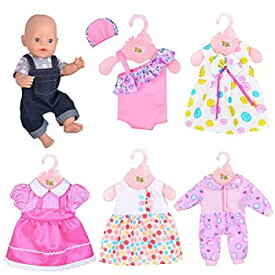 【中古】【輸入品・未使用】(For 41cm - 46cm Doll%カンマ% Clothes Sets) - Ebuddy 6 Sets Doll Clothes Outfits Costume for 14 to 41cm New Born baby Dolls and 46cm Ameri