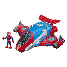 【中古】【輸入品・未使用】Hasbro - Playskool - Super Hero Adventures Spider Man Jetquarters(Marvel)