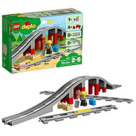 【中古】【輸入品・未使用】LEGO DUPLO Town Train Bridge and Tracks 10872 Building Kit (26 Piece)%カンマ% Multicolor