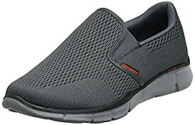 【中古】【輸入品・未使用】Skechers Sport Men's Equalizer Double Play Slip-On Loafer%カンマ%Charcoal/Orange%カンマ%8 W