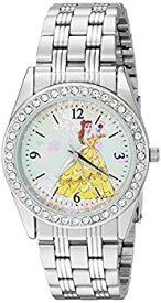 【中古】【輸入品・未使用】[女性用腕時計]Disney Women's 'Princess Belle' Quartz Metal and Stainless Steel Casual Watch Color Silver-Toned (Model: WDS000240)[並行