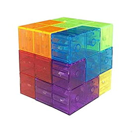 【中古】【輸入品・未使用】Wtohobby マジック磁気ビルディングブロック ? 教育磁気タイル 子供のストレス解消おもちゃ パズルキューブ 知能発達 誕生日ギフトに最適 (クリ
