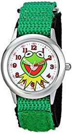 【中古】【輸入品・未使用】Disney Kids ' w001623?The Muppets KermitステンレススチールWatch withナイロンストラップ