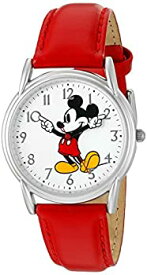 【中古】【輸入品・未使用】Disney Women's 'Mickey Mouse' Quartz Metal Watch%カンマ% Color:Red (Model: W002753)