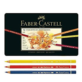 【中古】【輸入品・未使用】ファーバーカステルPolychromosカラー鉛筆は、最高級アーティスト品質は、金属スズは、 72のセット Faber Castell Polychromos Color Pencils Fi