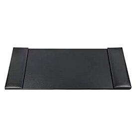 【中古】【輸入品・未使用】Black Leather 34%ダブルクォーテ% x 20%ダブルクォーテ% Desk Mat with Folding Side Rails