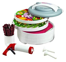 【中古】【輸入品・未使用】Nesco ネスコ 食品乾燥機 ジャーキーメーカー American Harvest FD-61WHC Snackmaster Express Food Dehydrator All-In-One Kit with Jerky Gun