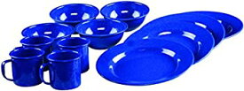 【中古】【輸入品・未使用】Coleman コールマン 12-Piece Enamelware Dining Set (Blue) （並行輸入品） [並行輸入品]