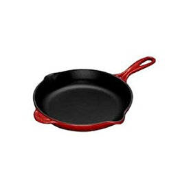 【中古】【輸入品・未使用】Le Creuset エナメル鋳鉄 9インチ スキレット 鉄製ハンドル チェリー