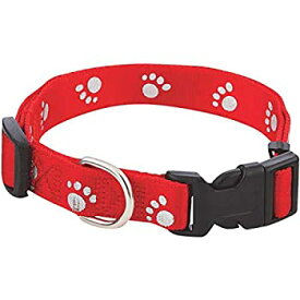 【中古】【輸入品・未使用】Westminster Pet39242Paw Prints Reflective Dog Collar-3/4X14-20 PAW REF COLLAR (並行輸入品)
