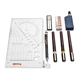 【中古】【輸入品・未使用】Rotring Isograph College Set with 3 Pens 0.25/0.35/0.5mm 1 Mechanical Pencil 0.5mm Ref S0699380 シャープペン (並行輸入品)