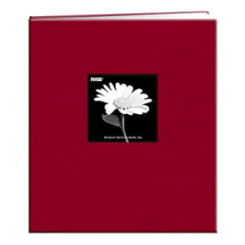 【中古】【輸入品・未使用】Fabric Frame Post Bound Scrapbook 8.5%ダブルクォーテ%X11%ダブルクォーテ%-Red (並行輸入品)