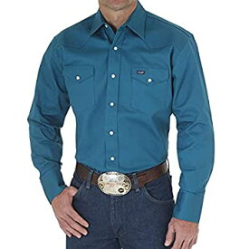 【中古】【輸入品・未使用】Wrangler（ラングラー）メンズ オーセンティックなカウボーイカット ウエスタンワークシャツ 長袖 US サイズ: Large カラー: ブルー