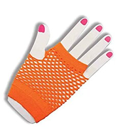 【中古】【輸入品・未使用】[フォーラム ノベルティ]Forum Novelties Orange Fishnet Fingerless Wrist Gloves 63021 [並行輸入品]