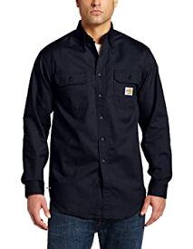 【中古】【輸入品・未使用】Carhartt Men's Big & Tall Flame Resistant Classic Twill Shirt%カンマ%Dark Navy%カンマ%XXX-Large