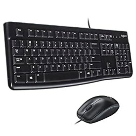 【中古】【輸入品・未使用】MK120 Wired Desktop Set%カンマ% Keyboard/Mouse%カンマ% USB%カンマ% Black [並行輸入品]