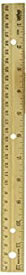 【中古】【輸入品・未使用】School Smart 015348 Double Beveled Inches And Metric Wood & Metal Edge Ruler&#44; Clear