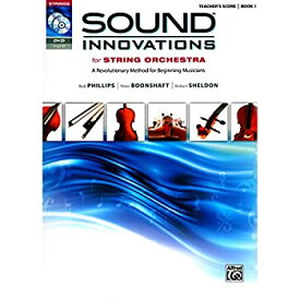 【中古】【輸入品・未使用】Sound Innovations for String Orchestra%カンマ% Bk 1: A Revolutionary Method for Beginning Musicians (Conductor's Score) (Score%カンマ% CD & D