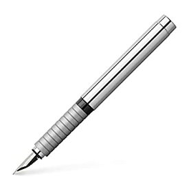 【中古】【輸入品・未使用】Faber-Castell Basic Metal Fountain Pen Shiny B Nib 万年筆 (並行輸入品)