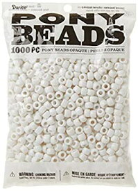 【中古】【輸入品・未使用】Pony Bead Big Value Pack 9mm 1000/Pkg-Opaque White (並行輸入品)