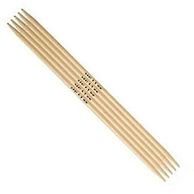 【中古】【輸入品・未使用】(Size US 09 (5.50 mm)) - 6%ダブルクォーテ% (15cm) addi Double Pointed Natura Bamboo knitting Needles (Set of 5)