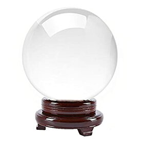 【中古】【輸入品・未使用】[アムロングクリスタル]Amlong Crystal Clear Crystal Ball 130mm Including Wooden Stand Ball-130 [並行輸入品]