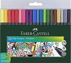 【中古】【輸入品・未使用】Faber-Castell Grip Finepen (Wallet of 20) アートペン (並行輸入品)