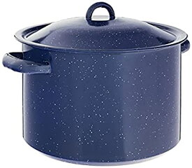 【中古】【輸入品・未使用】(15.1l) - IMUSA USA C20666-1065948 Enamel Steamer Pot%カンマ% 15.1l%カンマ% Blue