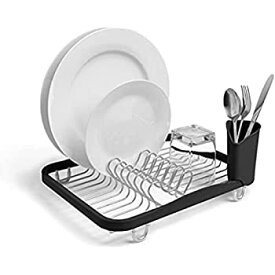 【中古】【輸入品・未使用】umbra 水切りかご SINKIN DISH RACK(シンキン ディッシュラック) スモーク/ニッケル