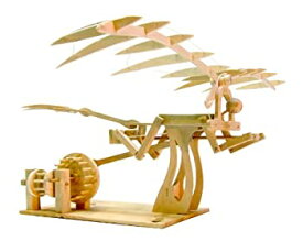 【中古】【輸入品・未使用】あおぞら レオナルド・ダ・ヴィンチの木製科学模型 羽ばたき鳥形飛行機