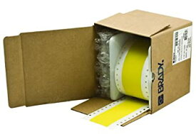 【中古】【輸入品・未使用】Brady RCM-637-1.5-YL Self-Extinguishing Tedlar Bradywrap Dot Matrix Printable Labels %カンマ% Yellow (1 Roll%カンマ% 1 Roll per Package) by B